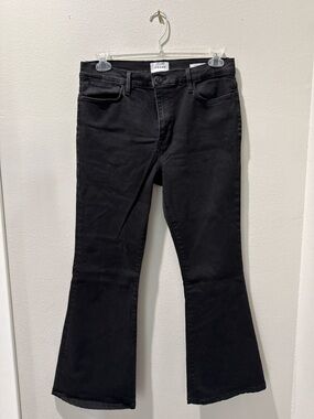 Frame Denim Black Jeans With Care Tag Detail